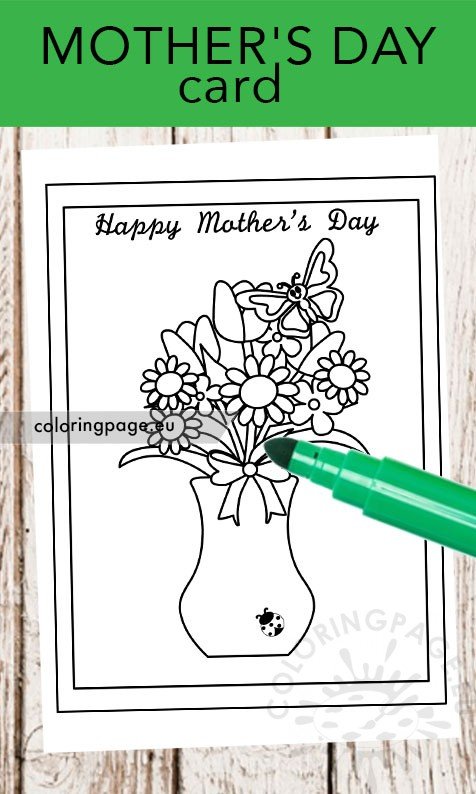 mothers day card vase