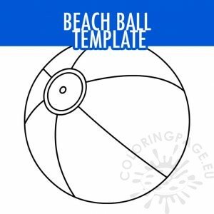 Beach ball template to color pdf