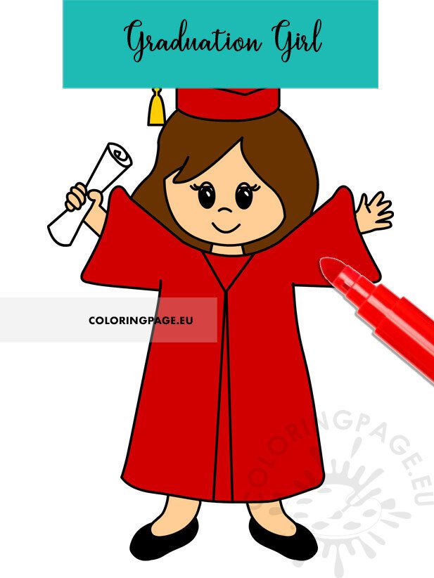 kindergarten graduation girl