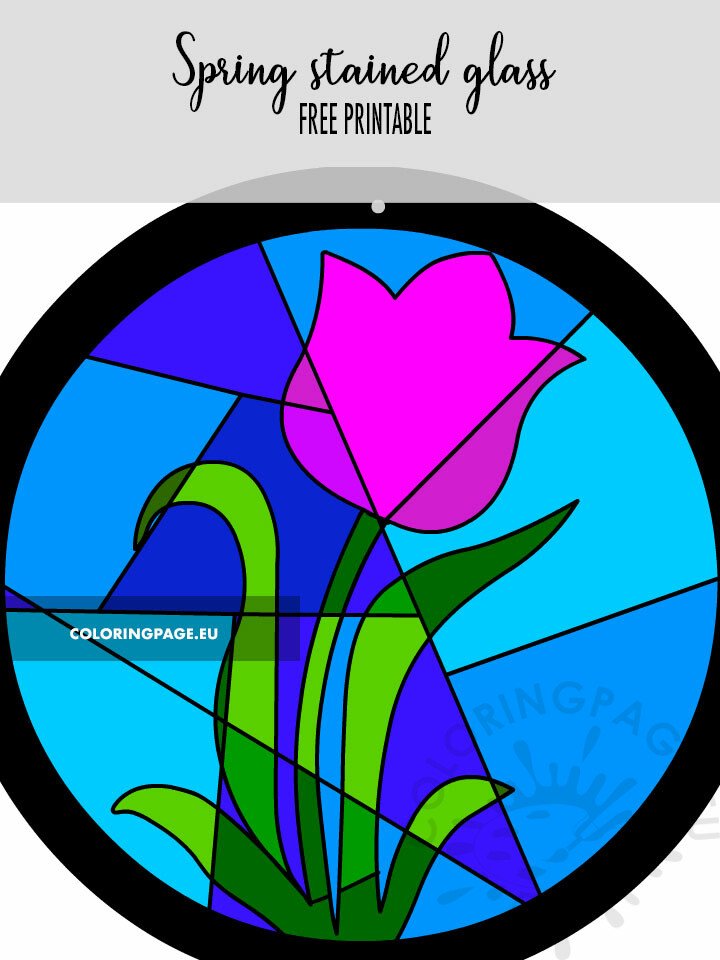 spring stained glass