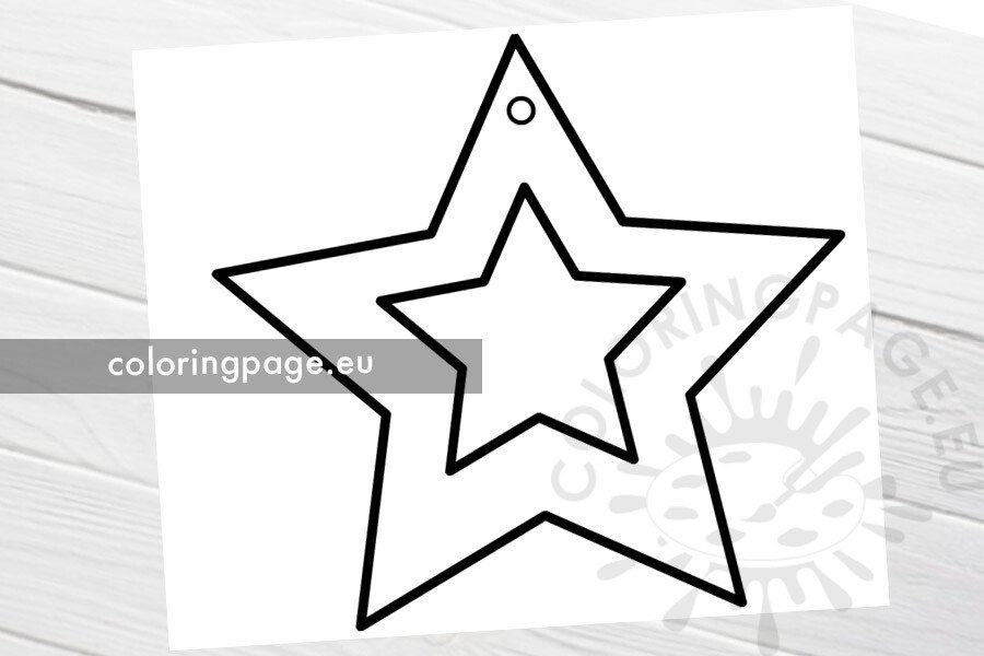 hanging star template