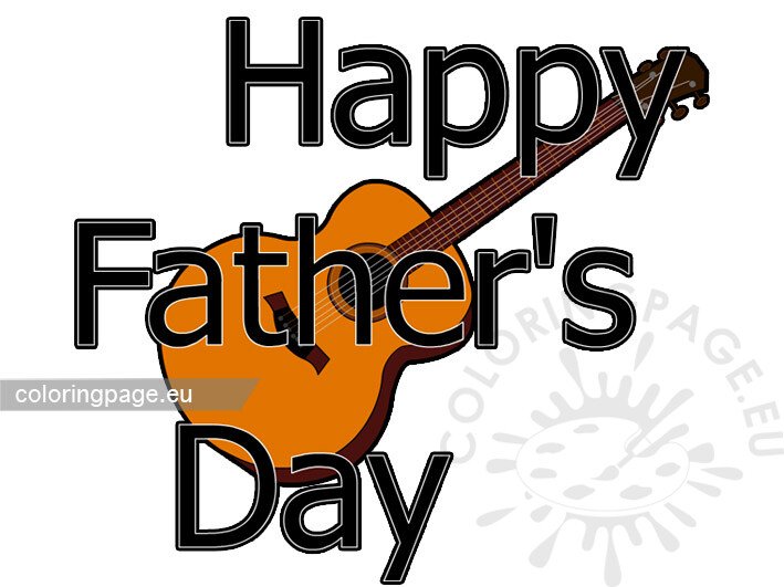 happy fathers day guitar