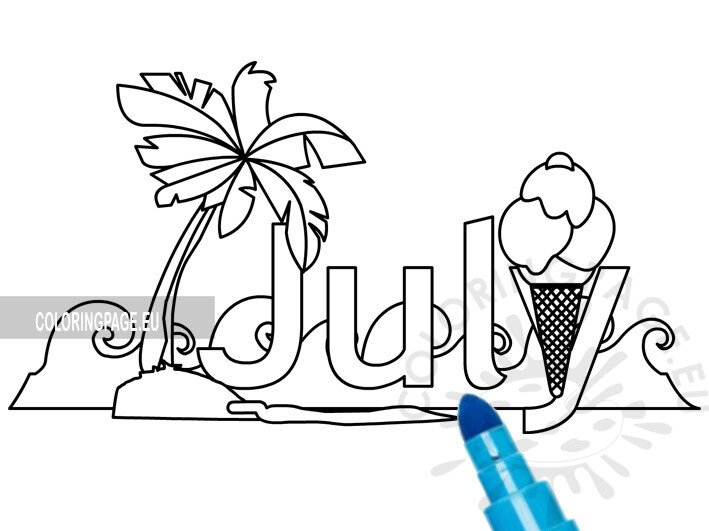 july coloring