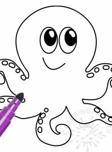 Cute Octopus coloring page