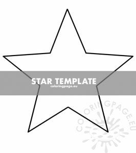 Free Star template | Coloring Page