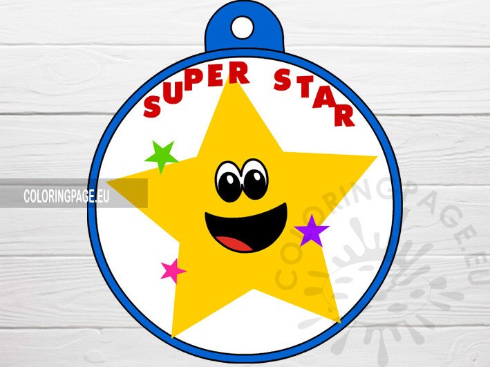 super star award medal