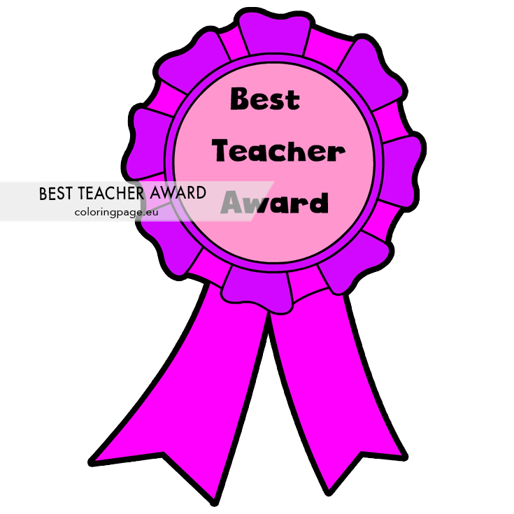 teacher award ribbon