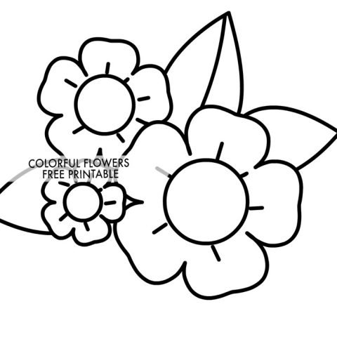 Flowers – Coloring Page