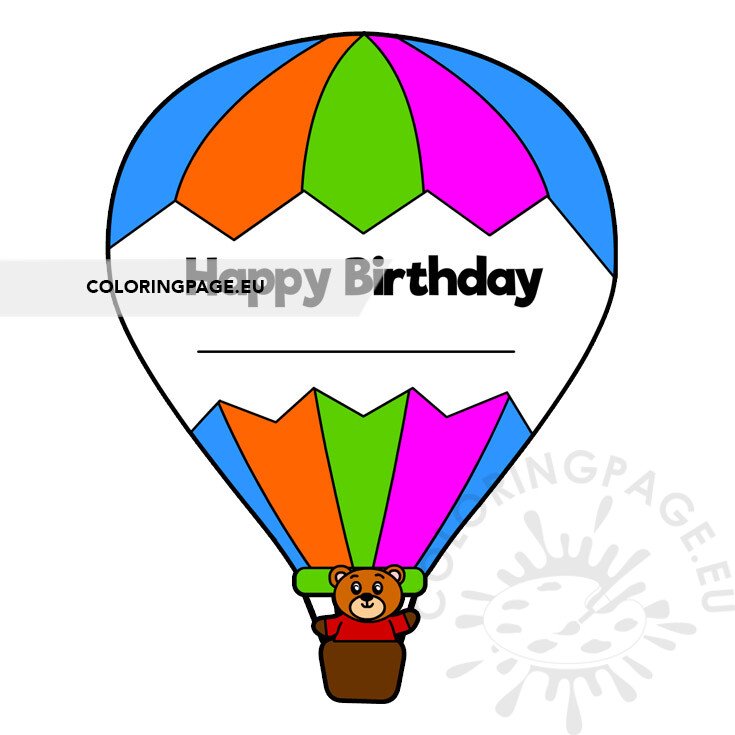 hot air balloon birthday