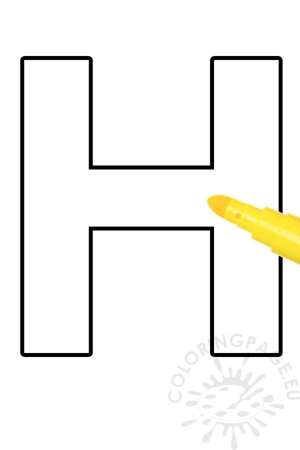 letter H template