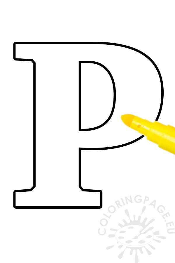 letter p template