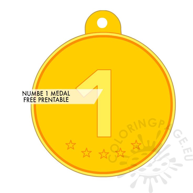 number 1 medal