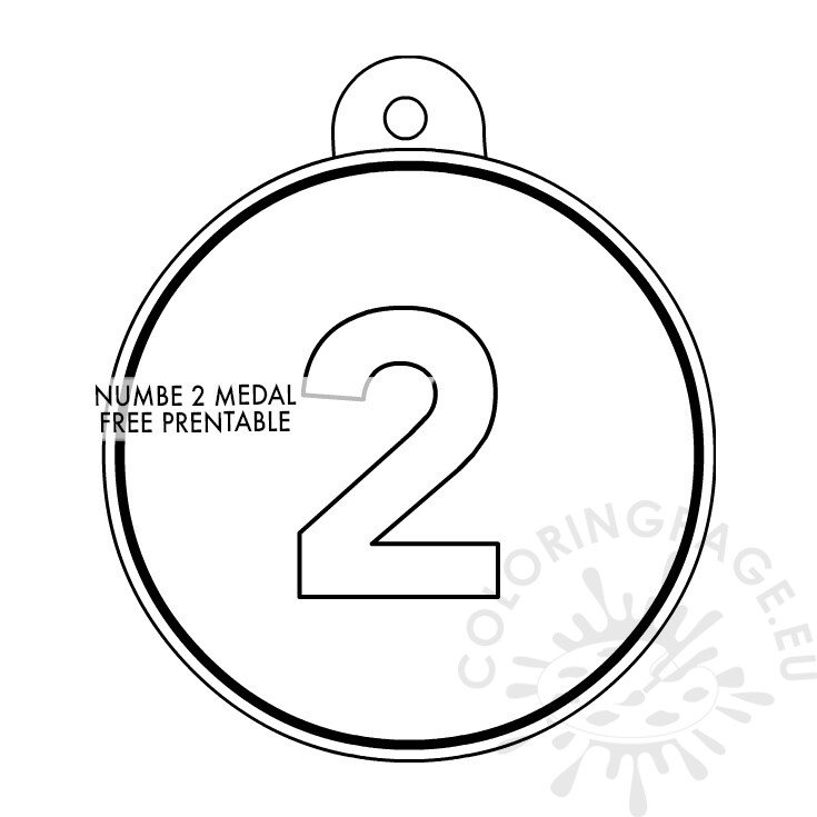 number 2 medal