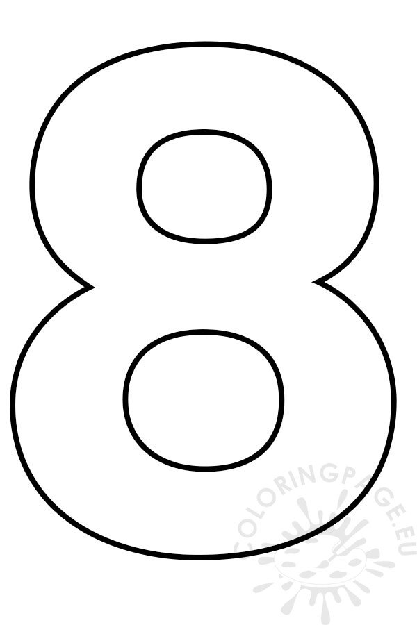 Number 8 Template Printable