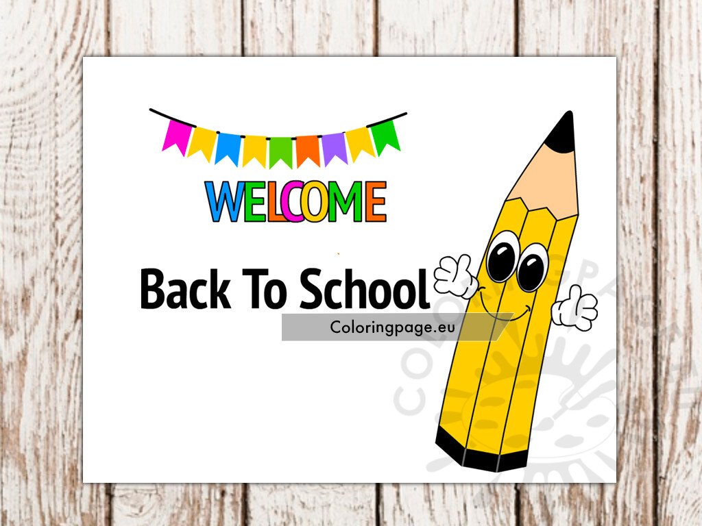 welcome back school poster