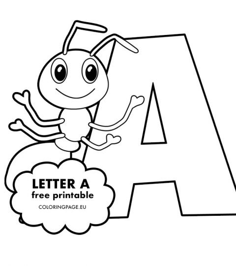 Letter A coloring page - Coloring Page