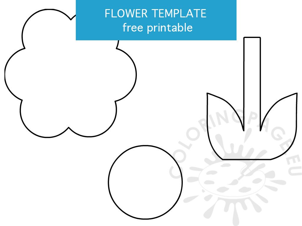 flower craft template