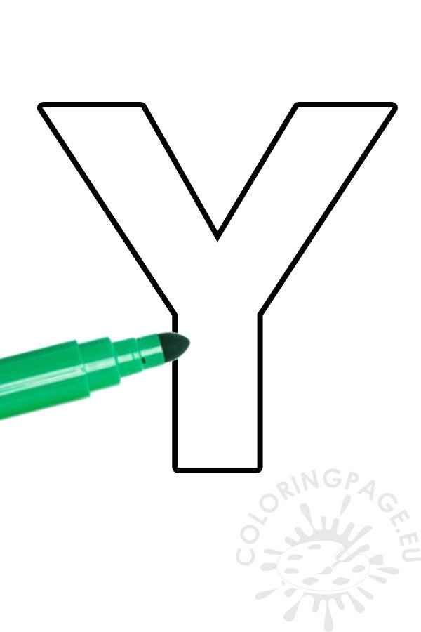 letter Y template