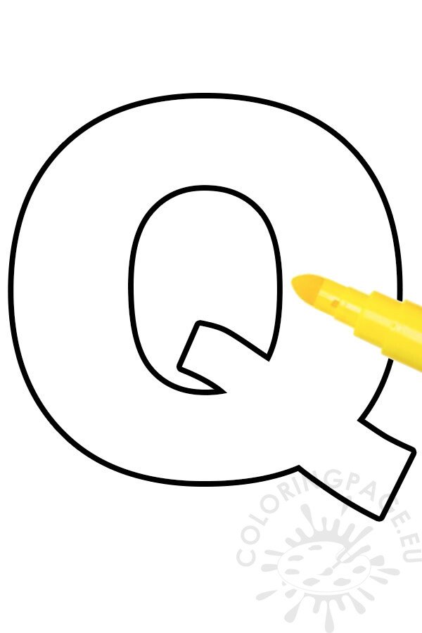 letter q template