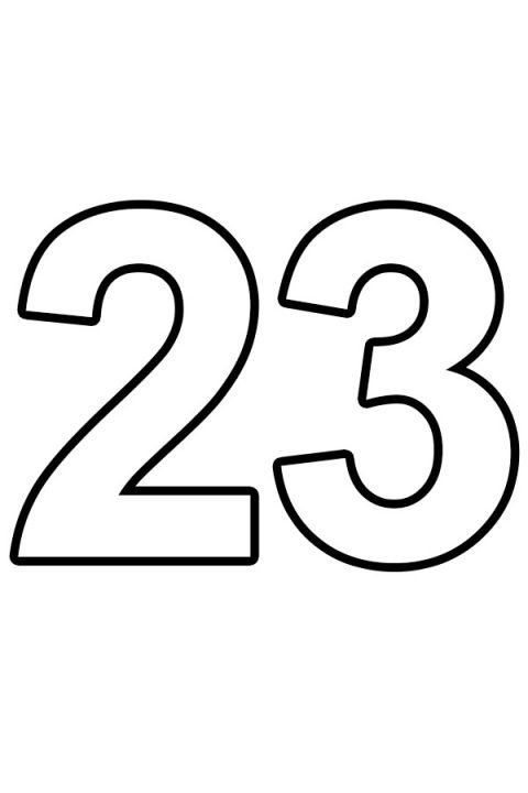 Numbers – Coloring Page