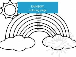 Color the Rainbow Worksheet pdf | Coloring Page