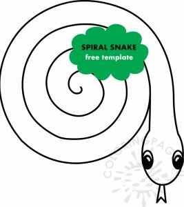 Spiral snake template Coloring Page Spiral snake template Coloring Page