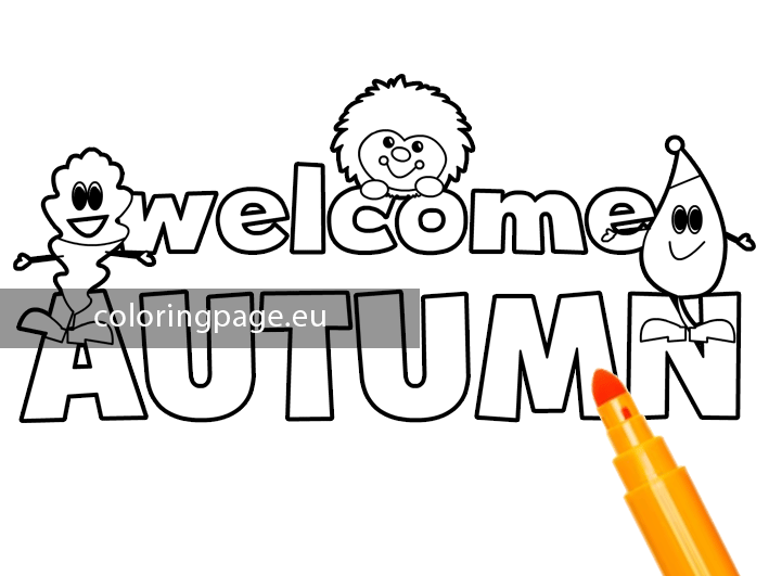 welcome autumn coloring