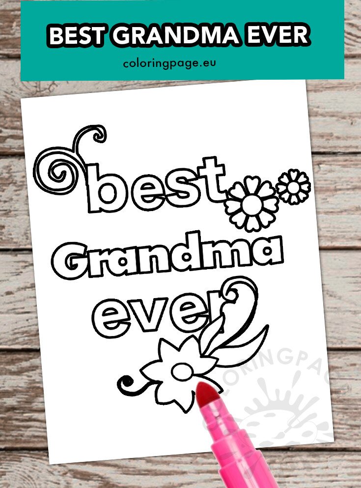 best grandma ever template
