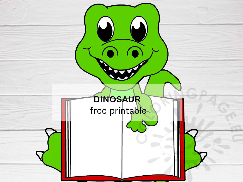 dinosaur open book