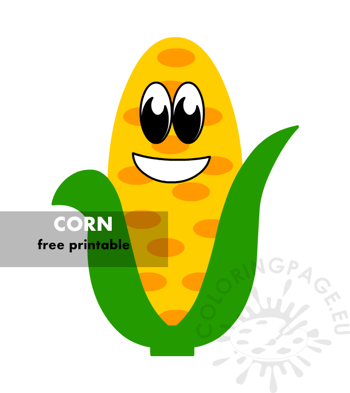 funny corn cartoon