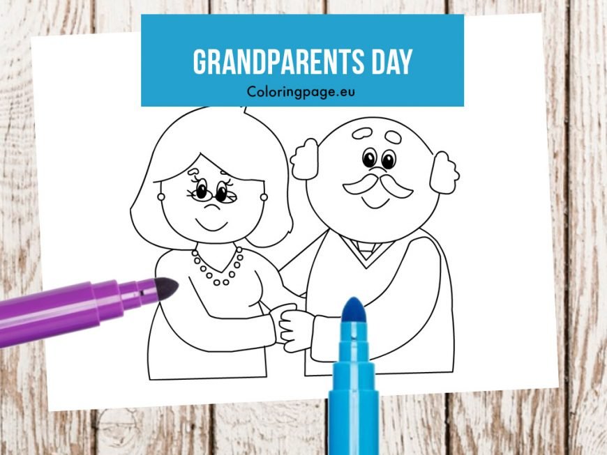 Grandparent’s Day – Coloring Page