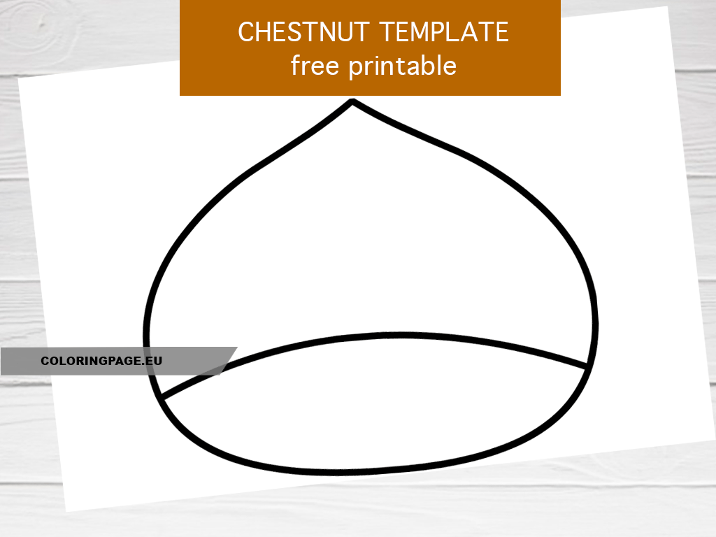 large chestnut template