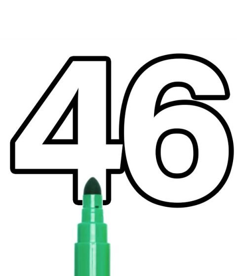 number-46-template-coloring-page