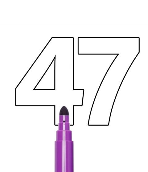 number-47-outline-coloring-page