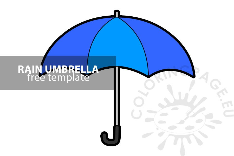open blue umbrella