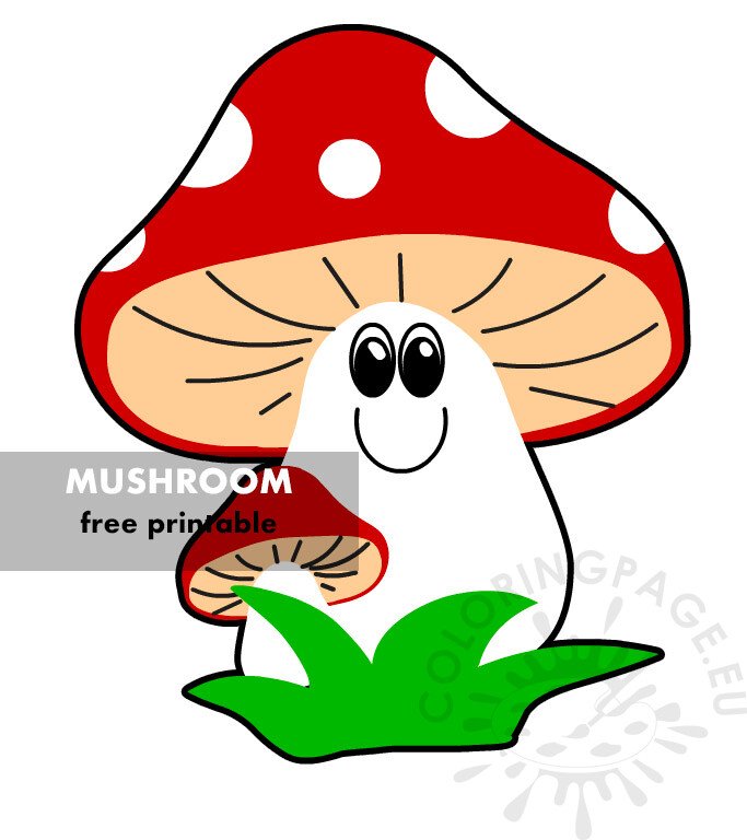 red mushroom cartoon