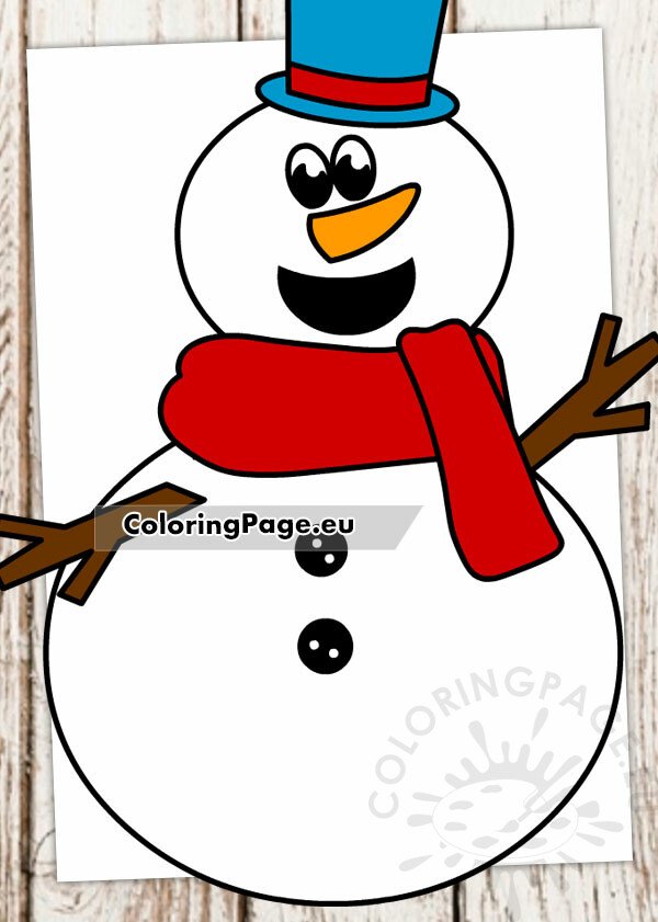 snowman red scarf