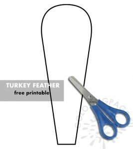 Turkey feather outline outline Coloring Page