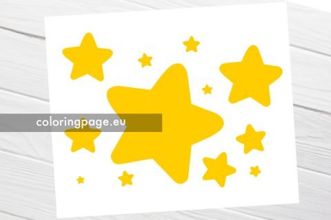 Rounded star printable | Coloring Page