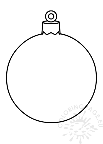 christmas bauble template