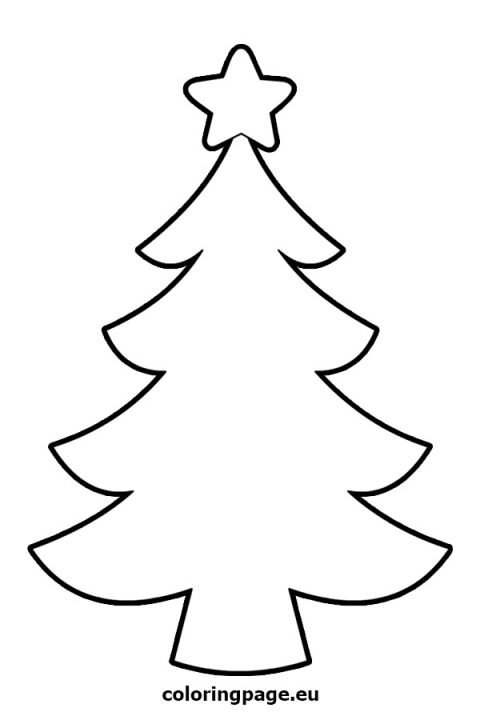 Christmas tree coloring page pdf Coloring Page