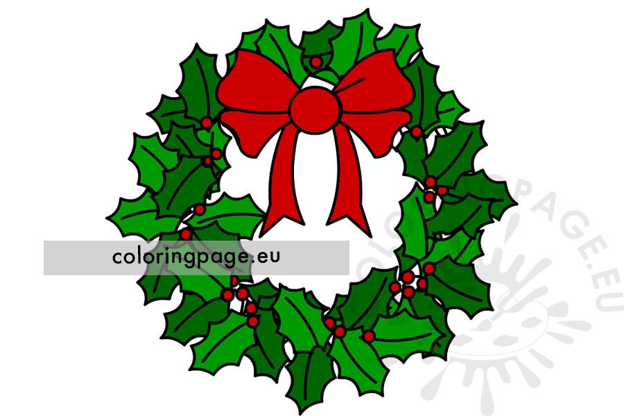 christmas wreath bow
