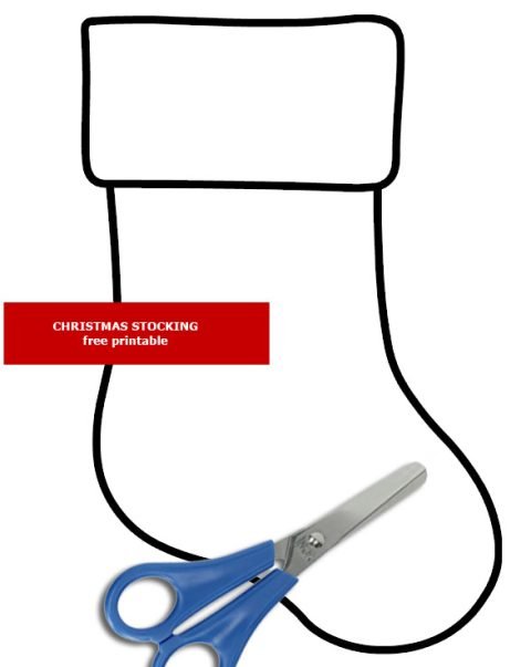 Large Christmas Stocking | Coloring Page