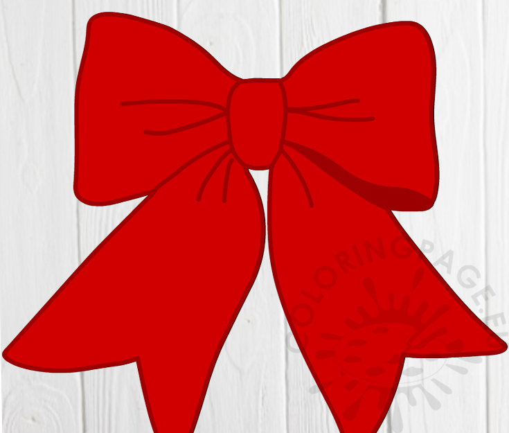 Red Bow ribbon vector art