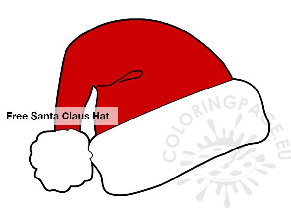 red santa claus hat