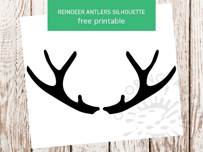 reindeer antlers silhouette