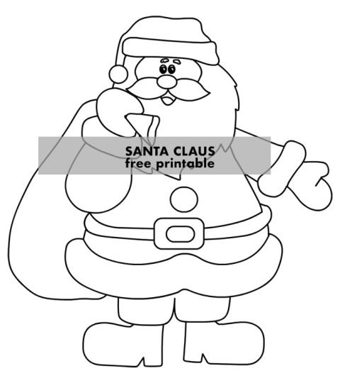 Santa coloring page | Coloring Page