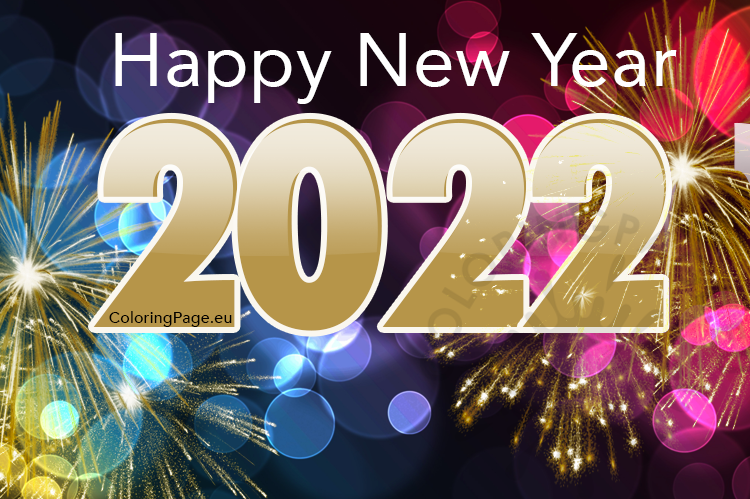 2022 happy new year card