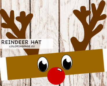 Reindeer hat printable