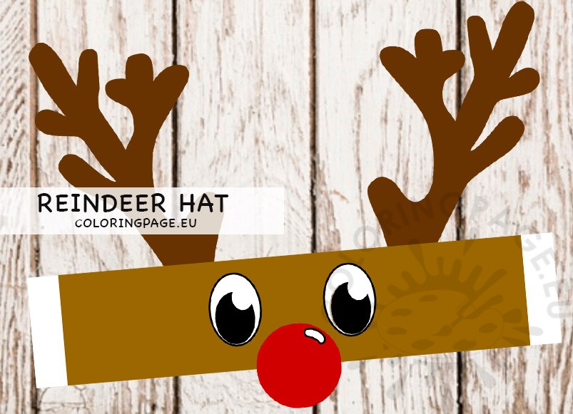 Reindeer hat printable